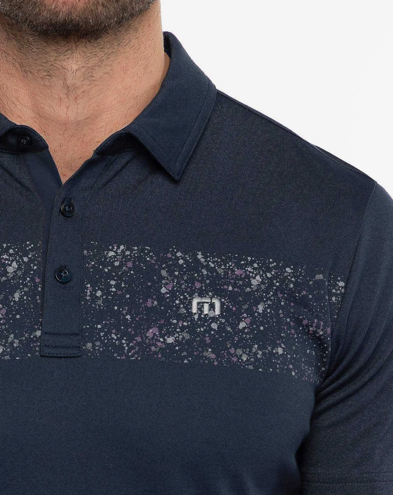 TravisMathew Splatter Stripe Polo> Polos
