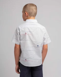 TravisMathew Star Spangled Banner Youth Button-Up><noscript><img width=