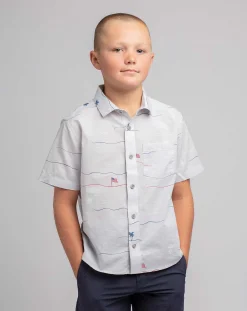 TravisMathew Star Spangled Banner Youth Button-Up><noscript><img width=