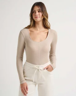 TravisMathew Sun Season Cloud Ribbed Top> Shirts & Tops
