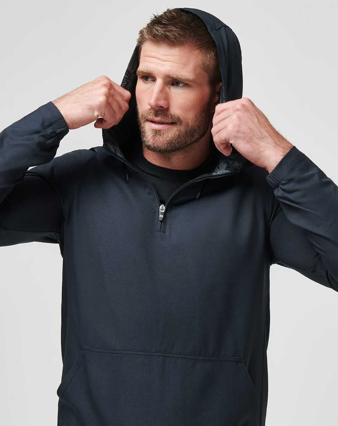 TravisMathew Tech Hoodie Quarter Zip> Quarter Zips