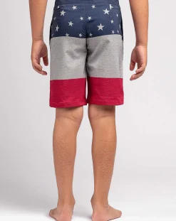 TravisMathew Ticker Tape Youth Boardshort> Youth Bottoms