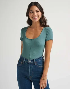 TravisMathew Tranquility Cloud Ribbed Top> Shirts & Tops