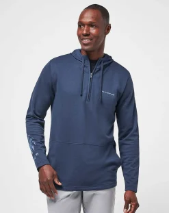 TravisMathew Upgraded Palm Hoodie Quarter Zip><noscript><img width=