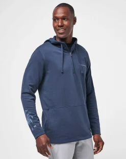 TravisMathew Upgraded Palm Hoodie Quarter Zip><noscript><img width=