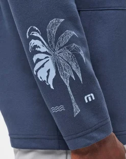 TravisMathew Upgraded Palm Hoodie Quarter Zip><noscript><img width=