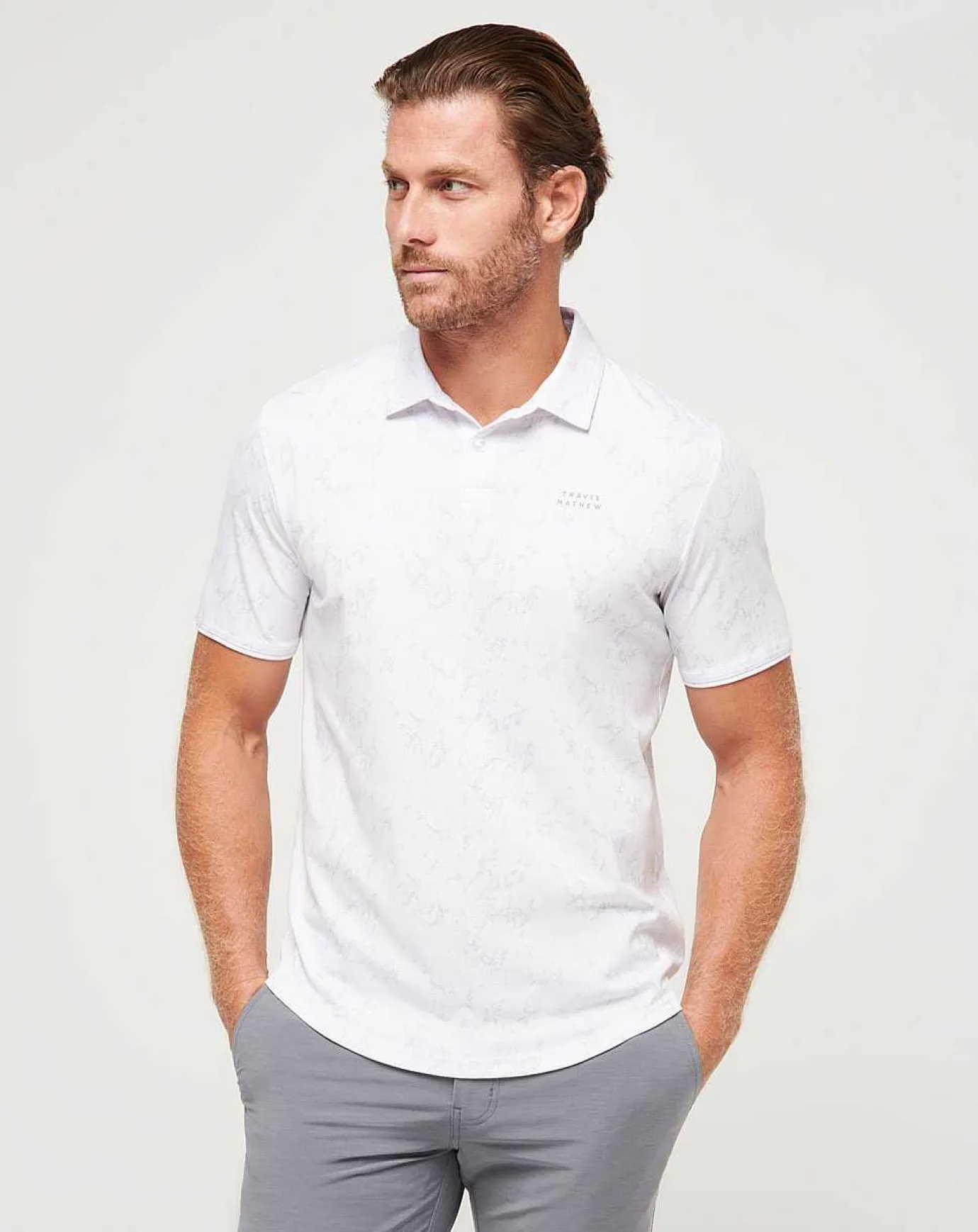TravisMathew Warmer Tides Scoop Polo> Polos